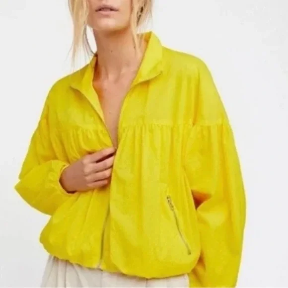 ❤️Free People Windbreaker Bomber Jacket - Picture 1 of 4
